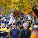 Football fans walk down E. Hoover Ave. outside of Michigan Stadium before the game against Michigan State on Saturday afternoon. Melanie Maxwell I AnnArbor.com